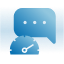 Chat bubble representing fast communication
