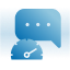 Chat bubble representing fast communication