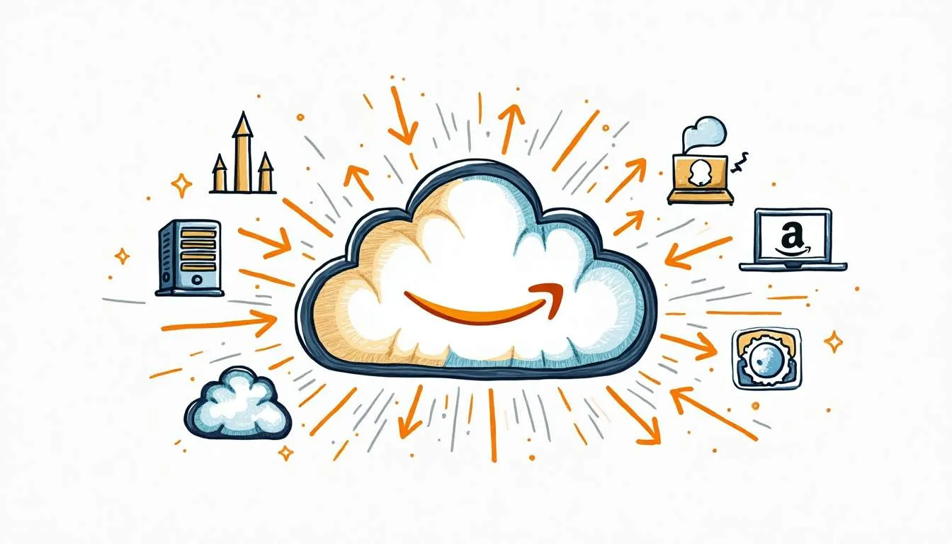 World map showing Amazon CloudFront's global edge locations and intelligent routing